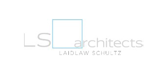 The logo features "LSa architects" in grey letters with "Laidlaw Schultz" below. A light blue square is integrated into the "LSa" text.