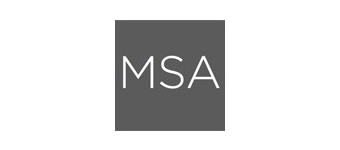 A simple, gray square logo with the white letters "MSA" centered inside, representing a clean and minimalist design style.