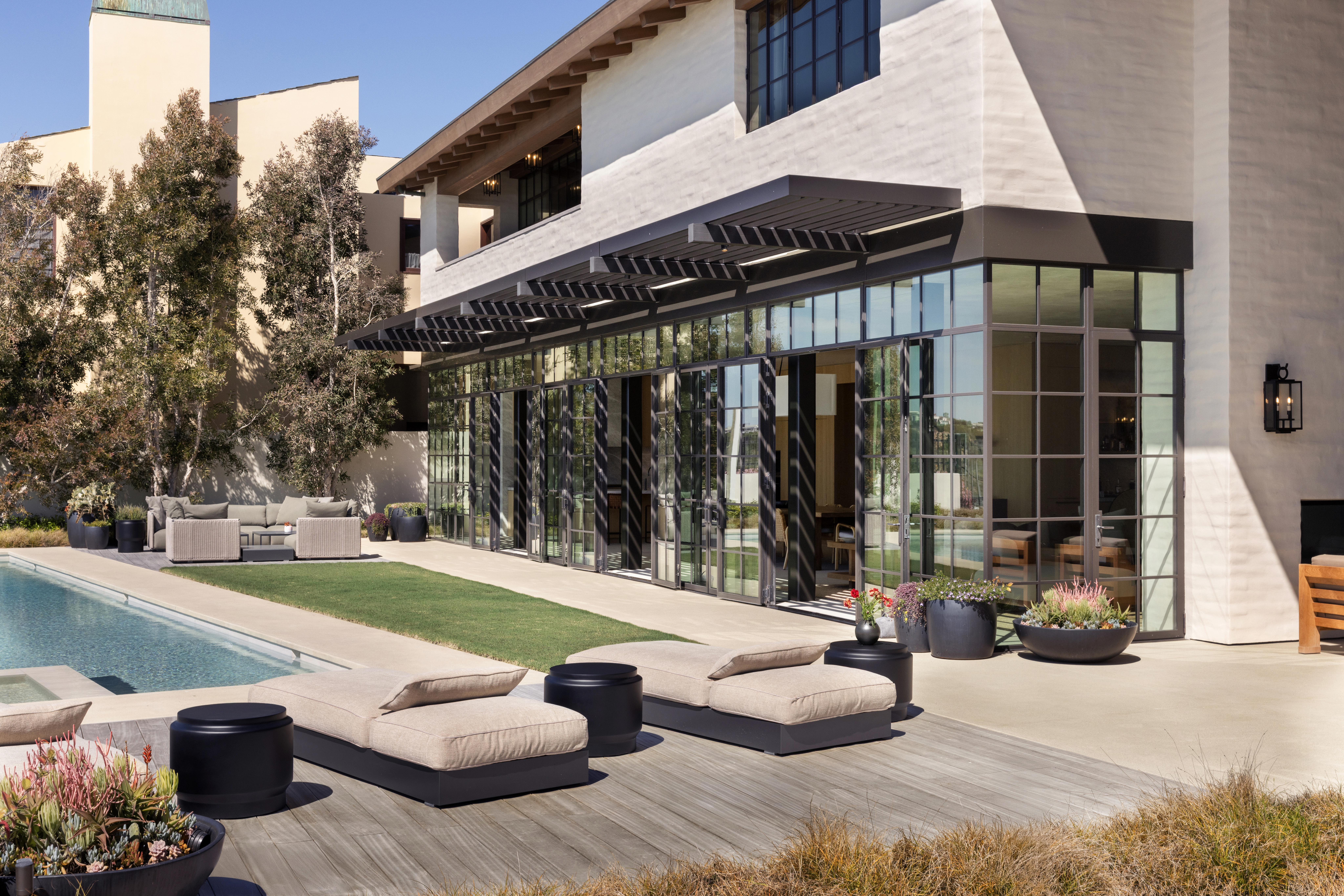 Pool deck stone resurfacing project in Orange County by Epic Ceramic & Stone
